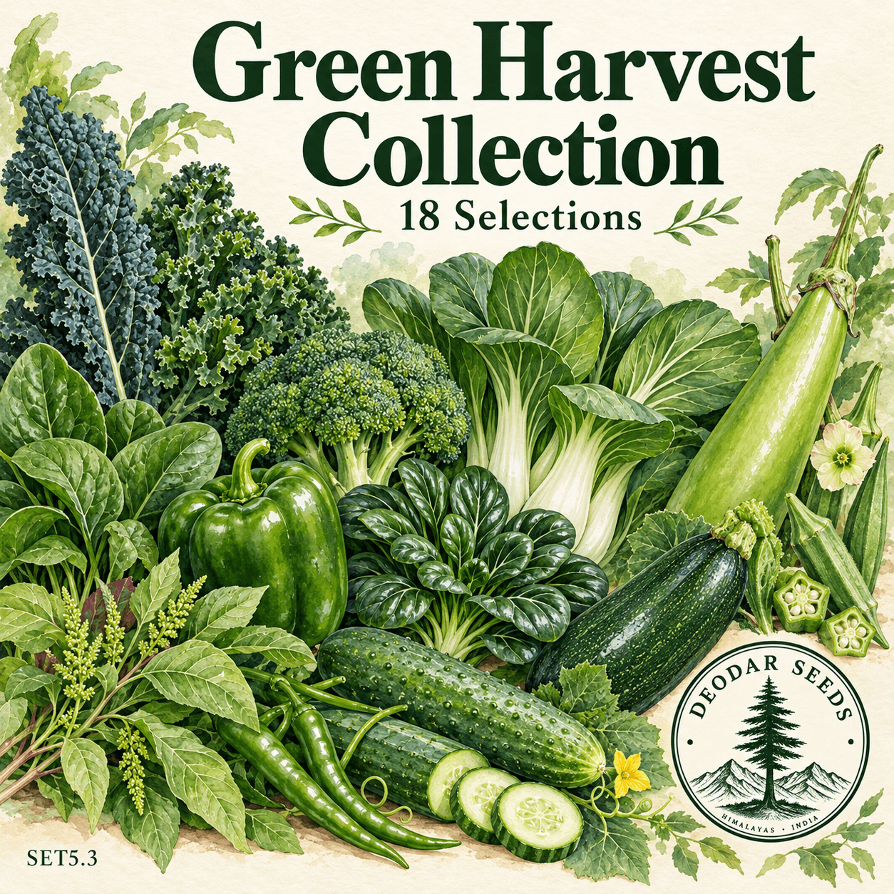 Green Harvest Collection, 18 Seed Varieties